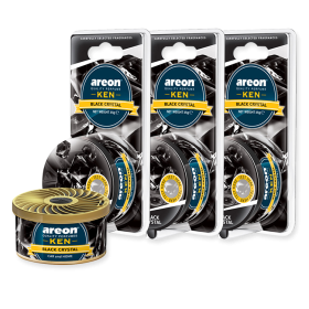Sáp thơm ô tô hương pha lê đen – Areon Ken Black Crystal