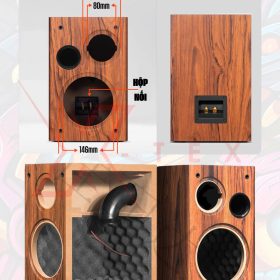 Thùng Loa Trưng Bày Đôi 2 Way  TL-3 Bass MID
