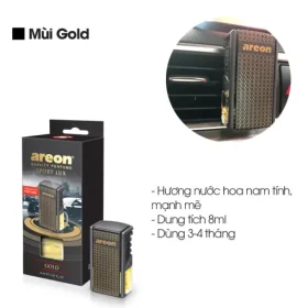 Nước hoa kẹp cửa gió điều hòa Areon Gold Sport Lux