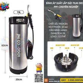 BÌNH ÁP SUẤT LẮP ĐẶT FILM DECAL PPF CHUYÊN NGHIỆP